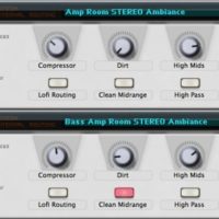 Free Amp Ambience ReFill: Softube Amp and Bass Amp as ambience reverb sendfx-2units