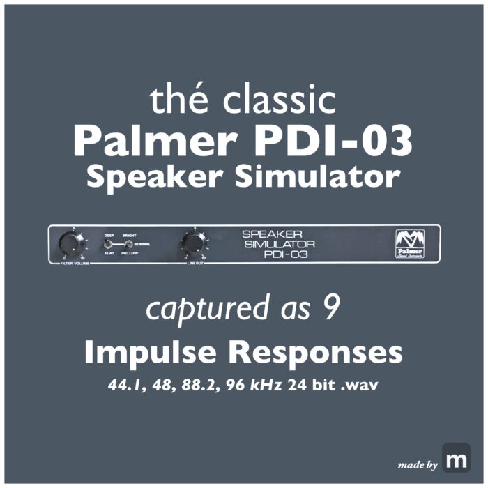 IR-03 (Impulse Responses based on the Palmer PDI-03 Speaker