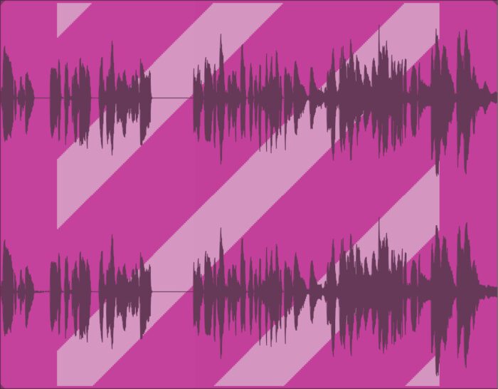 screenshot of waveform in Reaper using Superglue Extension